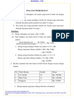 Soal Aritmatika Sosial (Soal Lainnya: Kunjungi Situs Masbabal - Com)