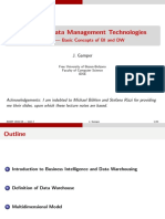 Advanced Data Management Technologies: Unit 2 - Basic Concepts of BI and DW