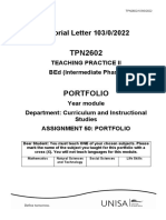 Tutorial Letter 103 TPN2602