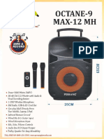 Octane 12 Inch - Trolley Speaker - Brochure