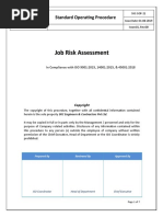 Procedure For Job Risk Assessment (JRA)