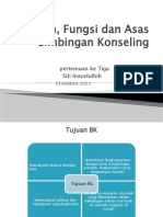 Tujuan, Fungsi Dan Asas Bimbingan KOnseling