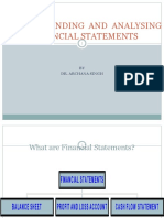 Understanding and Analysing Financial Statements: BY Dr. Archana Singh