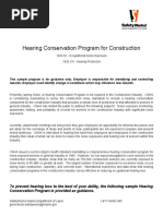 Hearing Conservation Program For Construction