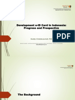 Development e-ID Card in Indonesia: Progress and Prospective