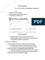 Vector Quantity