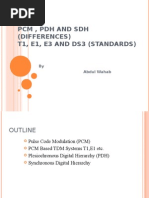 PCM, PDH and SDH