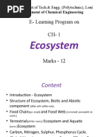 E-Learning Program On CH - 1: Ecosystem