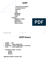 IGRP Protocol Features and Timers