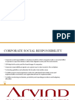 Corporate Social Responsibility Policies of Arvind LTD