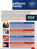 Budget 2011: Health Factsheet