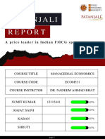 Patanjali: A Price Leader in Indian FMCG Space