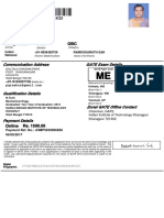 02 Apr 1990 Male OBC: Communication Address GATE Exam Details