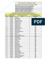 Seating Chart - Business Comunications - Prof. Mythili Venkateswaran & Prof. Renu Ramakrishnan (End Term) Online in Mettl