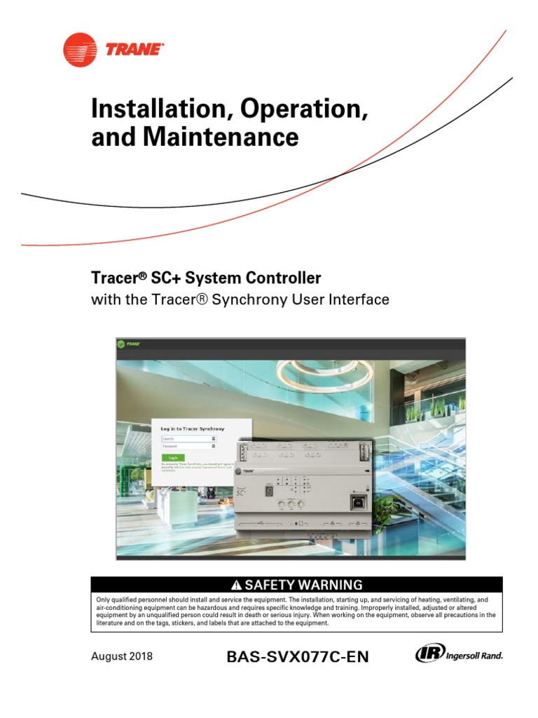 Tracer SC+ IOM Aug 2018 PDF Personal Protective Equipment