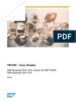 SAP Business One TB1200 Version 10 CASE STUDY Administration ENGLISH