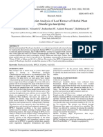 HPTLC Fingerprint Analysis of Leaf Extract of Herbal Plant (Thunbergia Laurifolia)