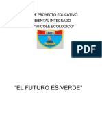 Plan de Proyecto Educativo Ambiental Integrado