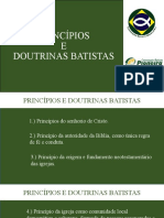 PRINCÍPIOS e Doutrinas Batistas