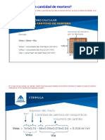 Cómo Calcular La Cantidad de Mortero en Muros