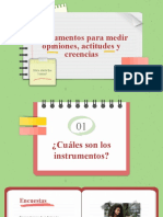 Instrumentos para Medir Opiniones, Actitudes y Creencias