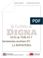 Guía de Tablas y Herramientas Auxiliares en La Repostería