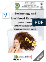 Technology and Livelihood Education: Basic Concepts in Hairdressing NC Ii