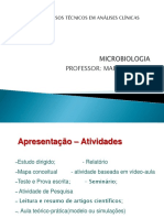 Aula 1 - Introdução Microbiolgia Geral Curso de Análises Clínicas 2021 (2) Sem Vídeo