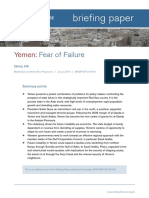 Yemen Fear of Failure