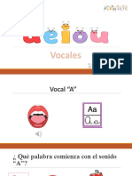 Conciencia Fonológica Sonido Inicial Vocales.