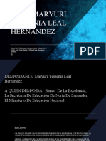 Caso Maryuri Yessenia Leal Hernandez