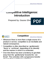 Module 1 - Competition and Intelligence