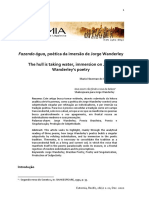 A poética da imersão: como Jorge Wanderley constrói uma subjetividade singular através da tradição poética