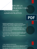 Presentacion Evolucion de La Administracion y Del Pensamiento Administrativo