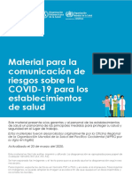 COVID19 Risk Communication for=Healthcare Facility Spa v2