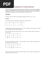 Language Accepted by Turing Machine