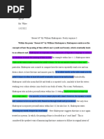 Sonnet 60 Poetry Response