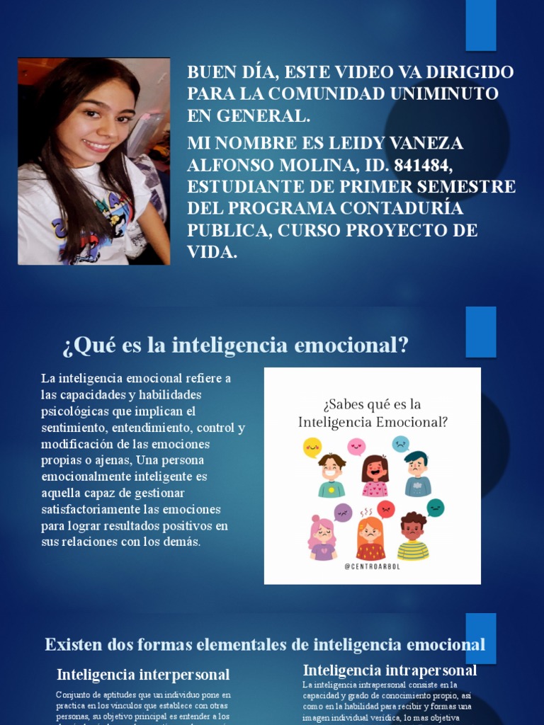 Proyecto de Vida Diapositiva | PDF | Inteligencia emocional | Las emociones