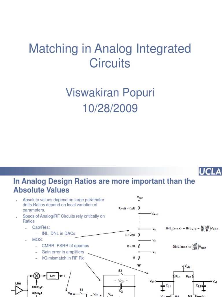 Optimizing Device Matching in Analog ICs | PDF | Analogue Electronics ...
