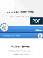 Continuous Improvement: Solving Problems That Change Lives