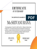 Simple Minimal Achievement Certificate