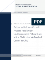 Report: Undocumented Patient Care at Chillicothe VA Medical Center