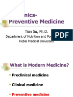 Preventive Medicine and Nutrition