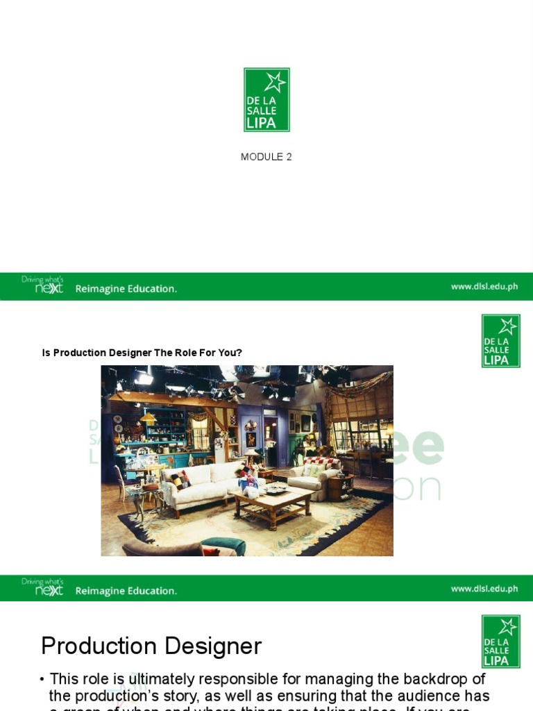 Topic 1 What Is Production Design PDF Design Cognition