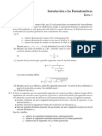 Introducción a las Biomatemáticas - Ejercicios de poblaciones y modelos matemáticos