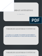 Análisis Cuantitativo I - Distribución de Probabilidades Continuas