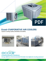 Ecoair Evaporative Air Coolers: Superior Cooling, Quality, Reliability & Durability