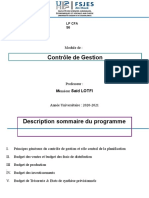 Contrôle de Gestion Support S6