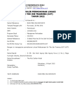 Form Permohonan Lokasi Ojt 2022