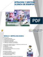 Gestión metrología equipos